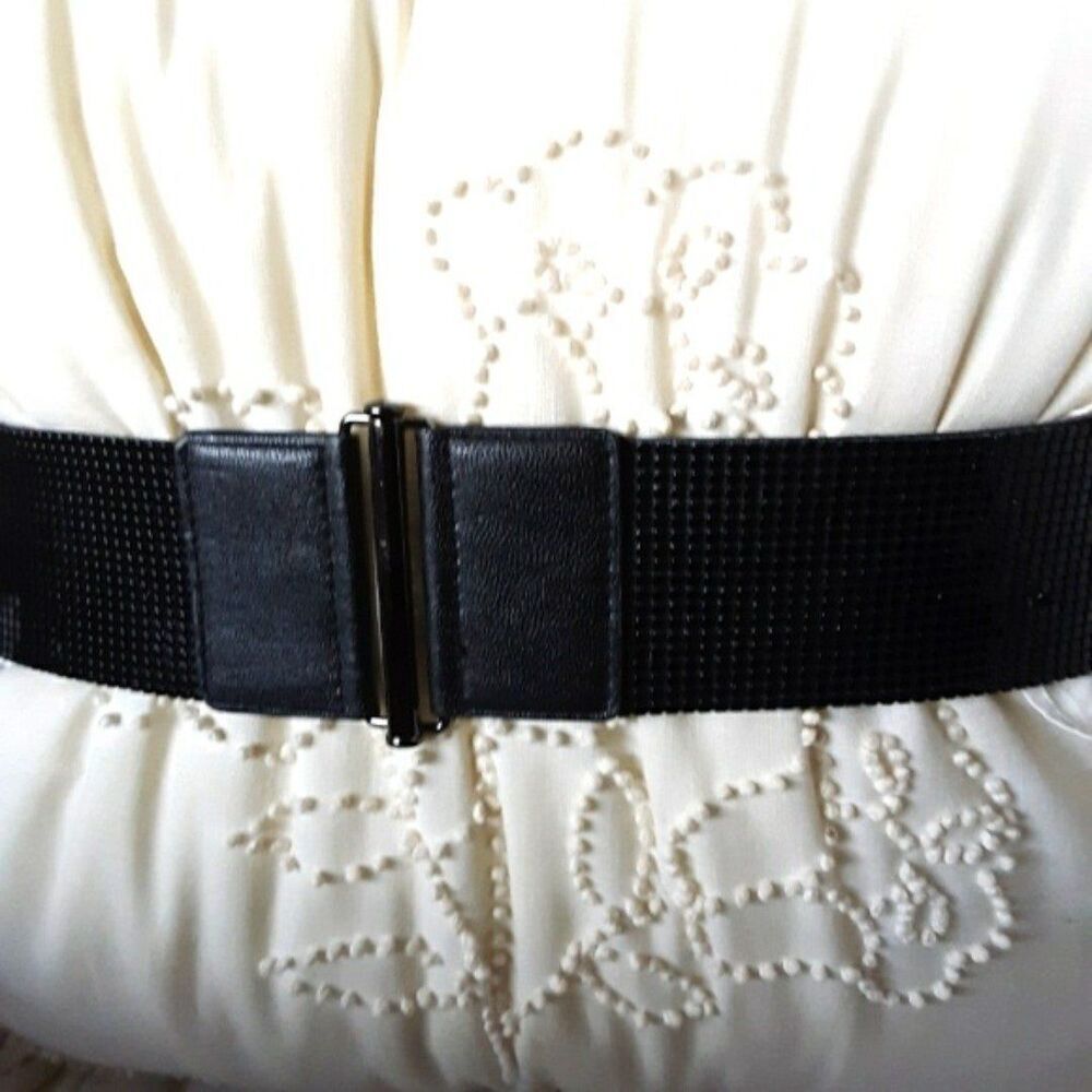 Express Women's Beaded Black Adjustable Waist Belt size XS/S